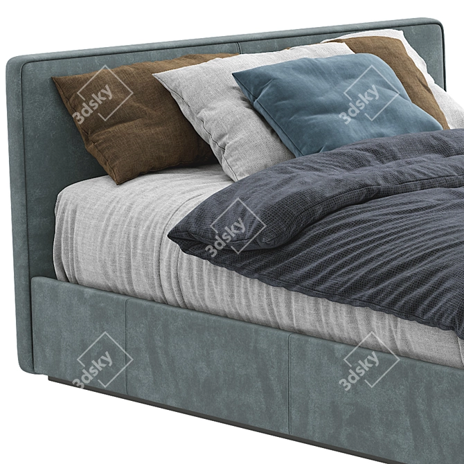 Modern Italian Bed - Pianca Beta 3D model image 2