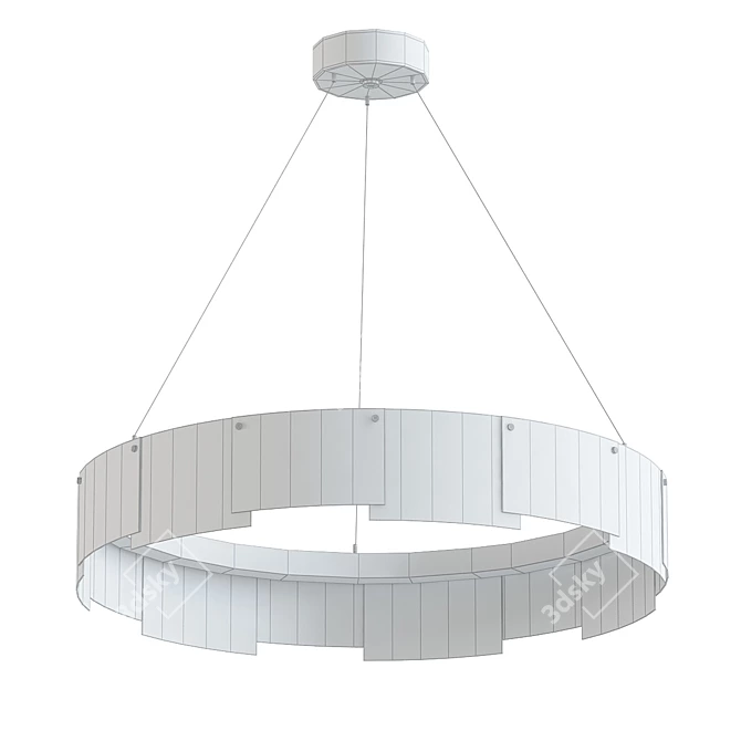 Stratos LED Chandelier 3D model image 2