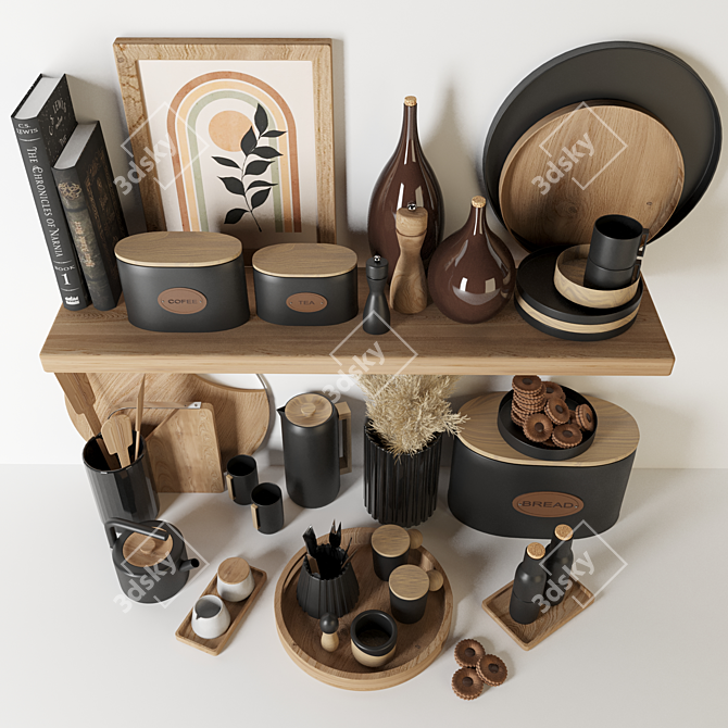 Sleek Kitchen Accents: 3dsmax & fbx2018 3D model image 2