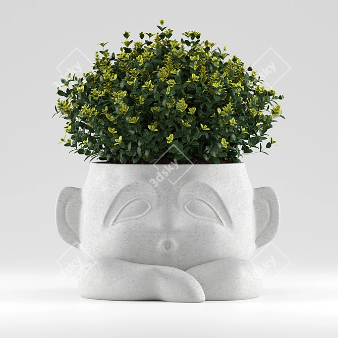 Modern Harris Design Planter for Flowers 3D model image 2