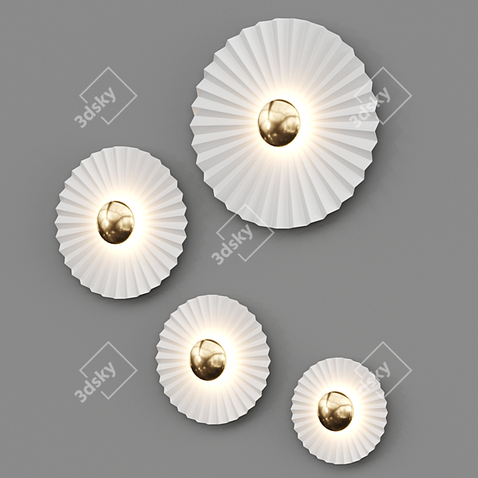 Lilit LED Wall Lamp: Stylish Lighting Solution 3D model image 2