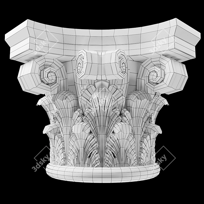  3D Low poly model for CNC cutting 3D model image 3