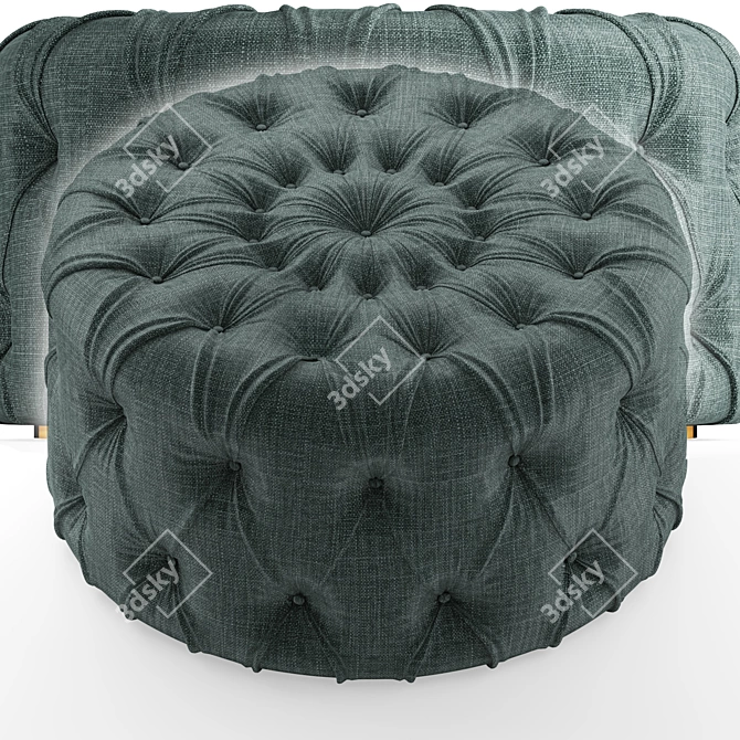 Luxe Italian New KAP Pouf 3D model image 5