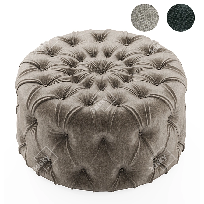 Luxe Italian New KAP Pouf 3D model image 3