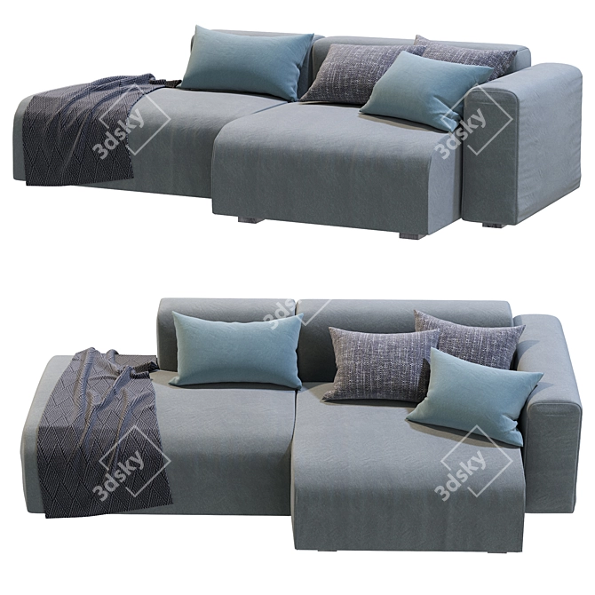  Mags Soft Corner Lounge: Modern Comfort for Your Living Space 3D model image 2