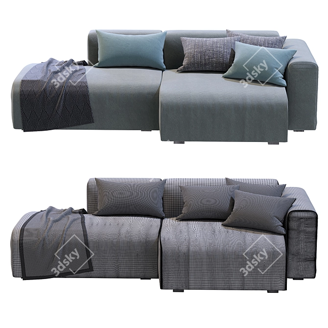  Mags Soft Corner Lounge: Modern Comfort for Your Living Space 3D model image 5