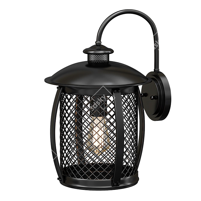 Rustic Prairie Lantern: Outdoor Elegance 3D model image 1