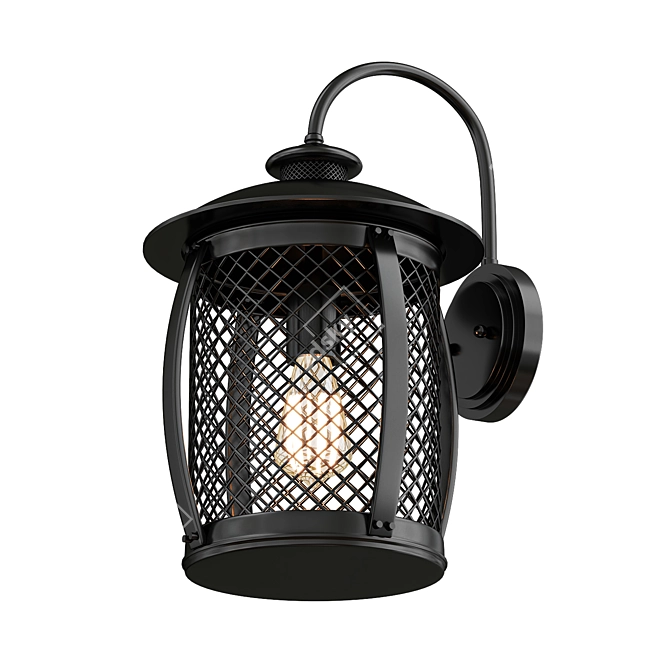 Rustic Prairie Lantern: Outdoor Elegance 3D model image 2