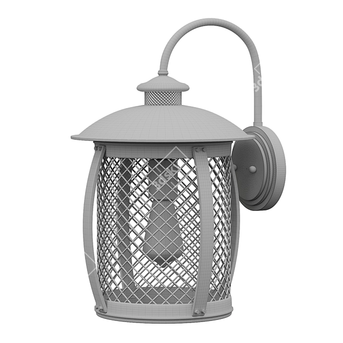 Rustic Prairie Lantern: Outdoor Elegance 3D model image 3