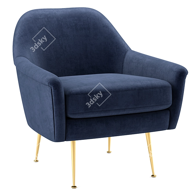 Phoebe Chair: Stylish and Comfortable 3D model image 1