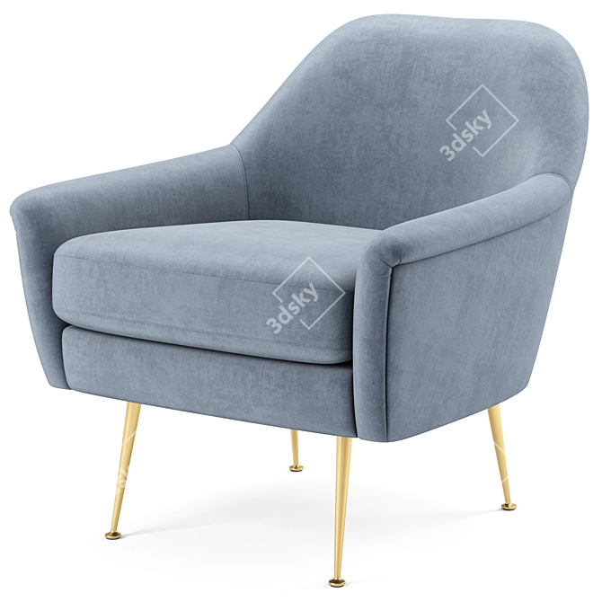 Phoebe Chair: Stylish and Comfortable 3D model image 2