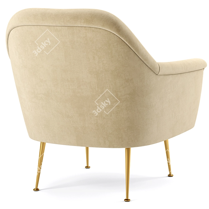 Phoebe Chair: Stylish and Comfortable 3D model image 3