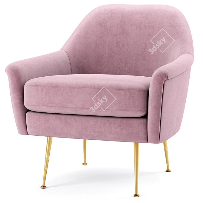 Phoebe Chair: Stylish and Comfortable 3D model image 4