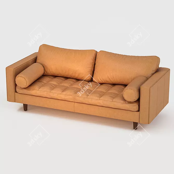 Italian Sven Sofa: Sleek and Stylish 3D model image 2