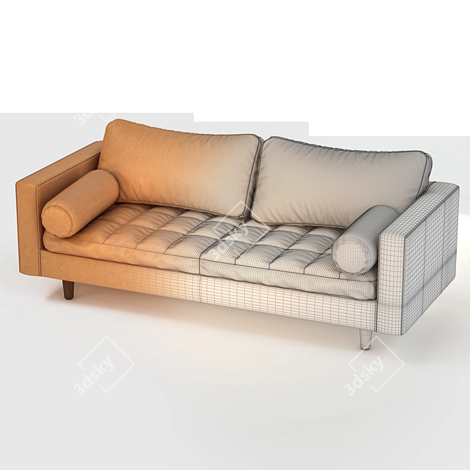 Italian Sven Sofa: Sleek and Stylish 3D model image 7
