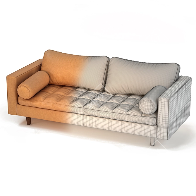 Italian Sven Sofa: Sleek and Stylish 3D model image 9