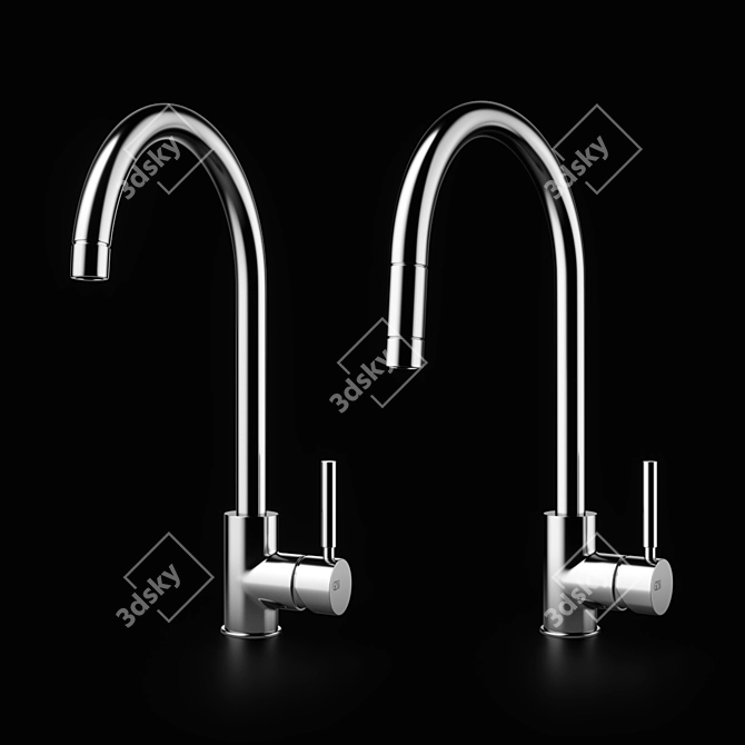 Gessi Neutron: Stylish Kitchen Tapware 3D model image 2