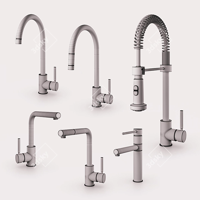 Gessi Neutron: Stylish Kitchen Tapware 3D model image 5