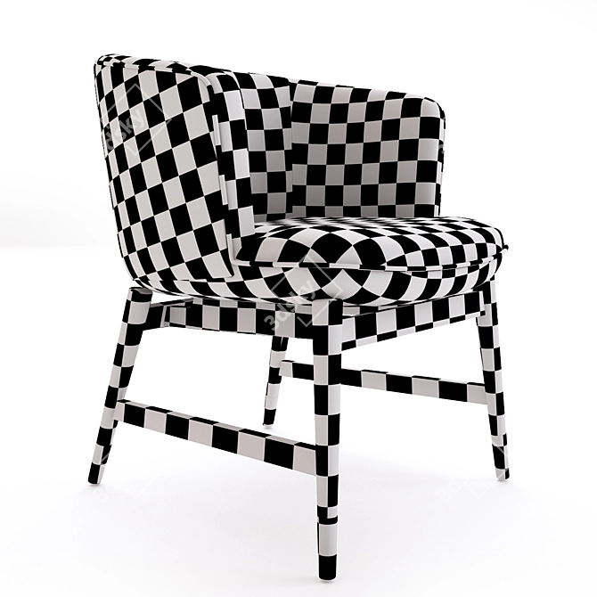 Barbara Barry Baker Coupe Chair 3D model image 6