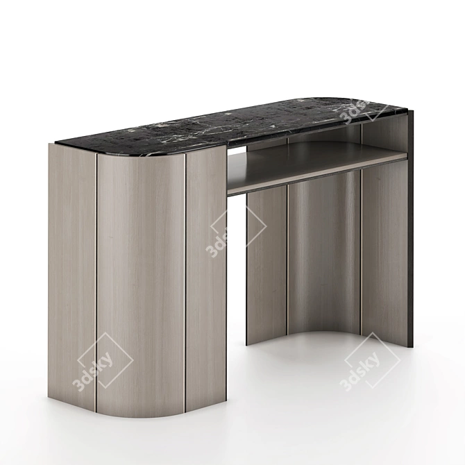 Frato Okayama Console: Elegant and Functional 3D model image 2