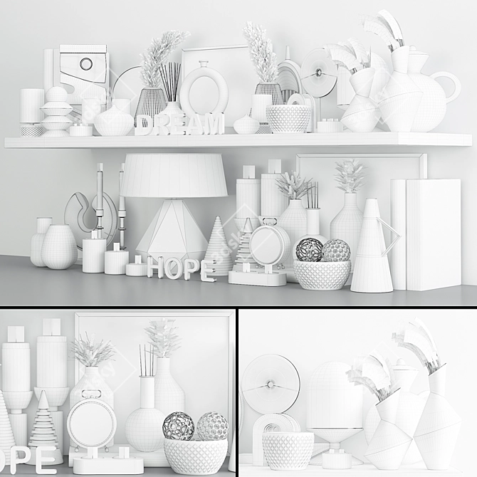 Luxter Decorative Set Vol 1: Stylish Interior Design 3D model image 4