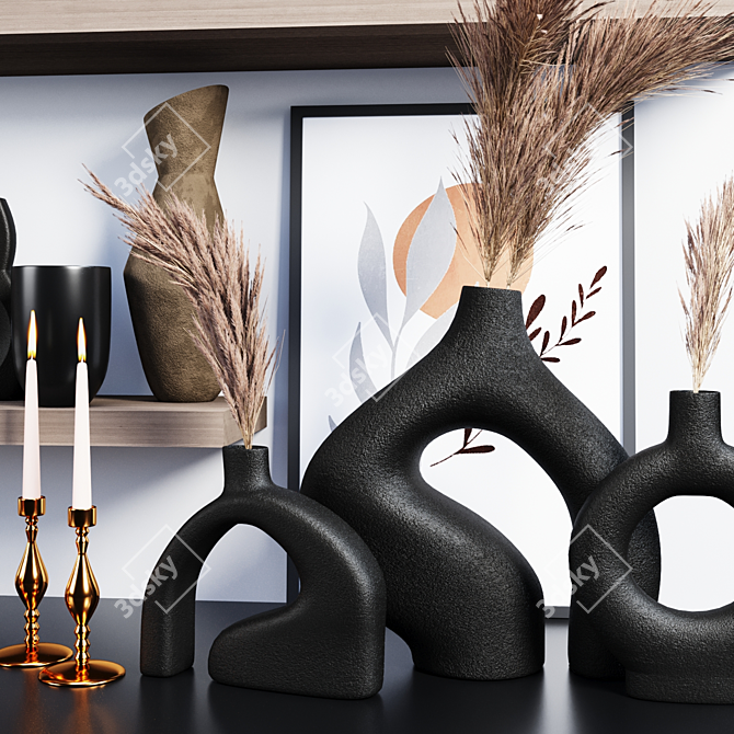 Elegant Decor Set: 3D Max & Obj Compatible 3D model image 9