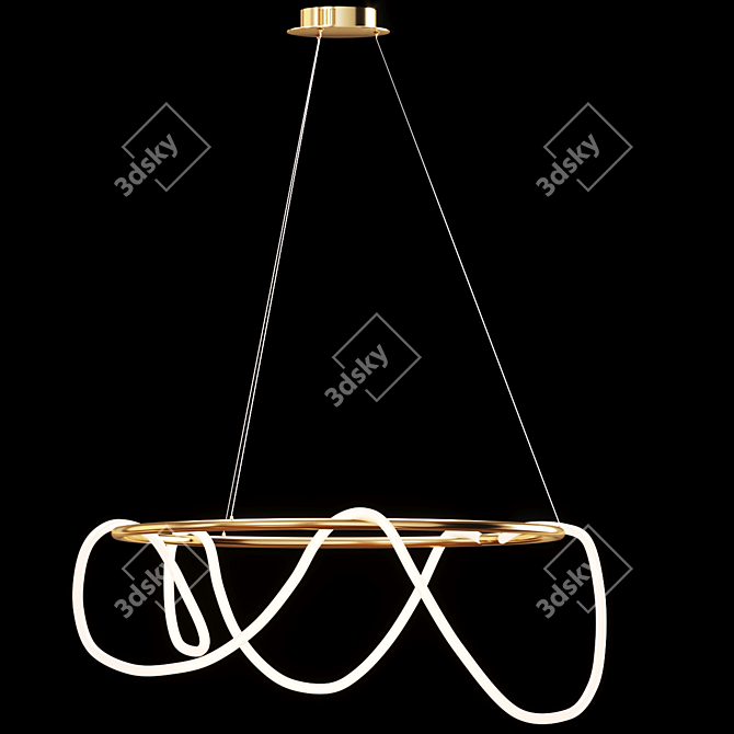 Scandinavian Pendant Lights: Stylish and Versatile 3D model image 4