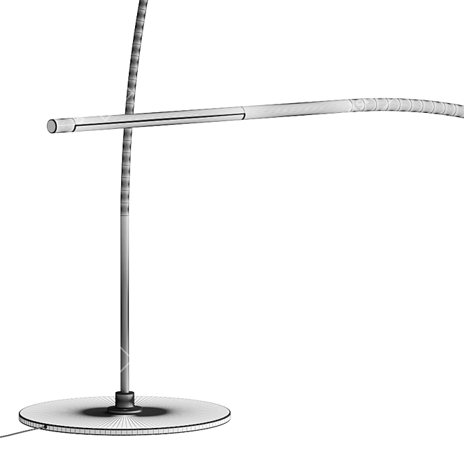 Elegant Oval Floor Lamps: Tonino Lamborghini Casa 3D model image 2