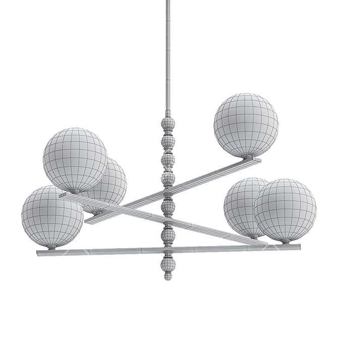 Elegant LED Design Lamp 3D model image 2