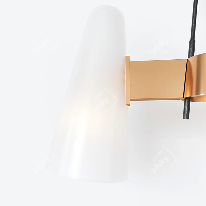 Elegant Montfaucon Pendant Light 3D model image 5