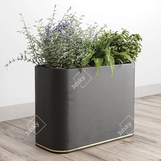 Indoor Plant Collection - Plastic Vase 3D model image 2