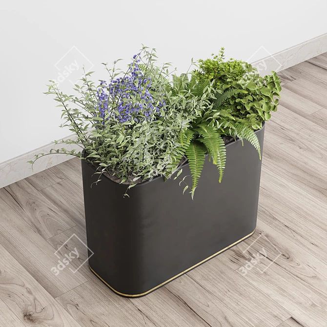 Indoor Plant Collection - Plastic Vase 3D model image 3