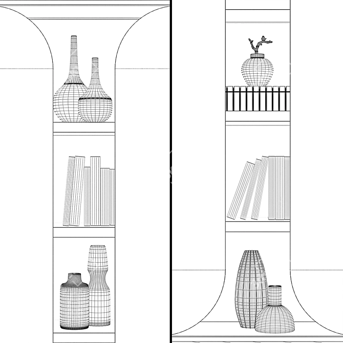 Modern Storage Solution 3D model image 3