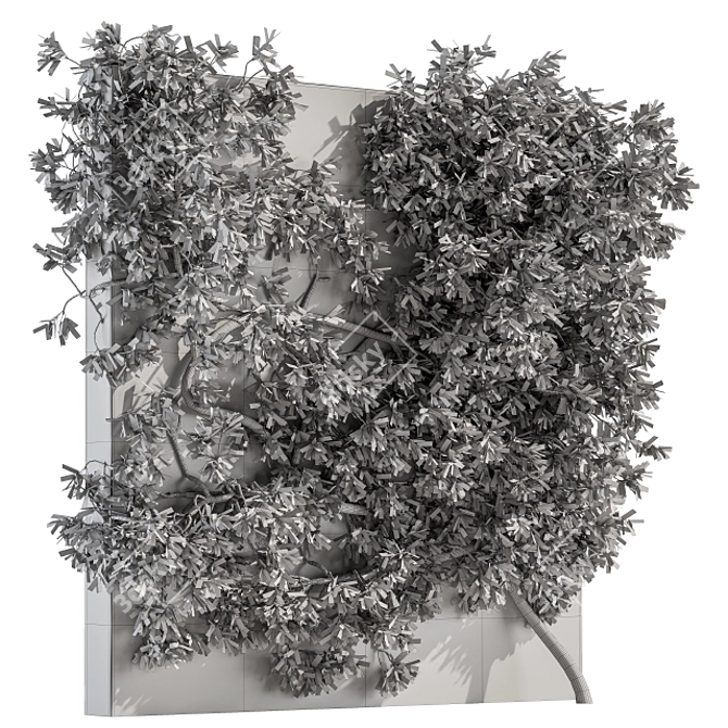 Wall-mounted Ivy Plant Set 3D model image 5