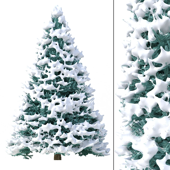 Winter Wonderland Fir Tree 3D model image 1