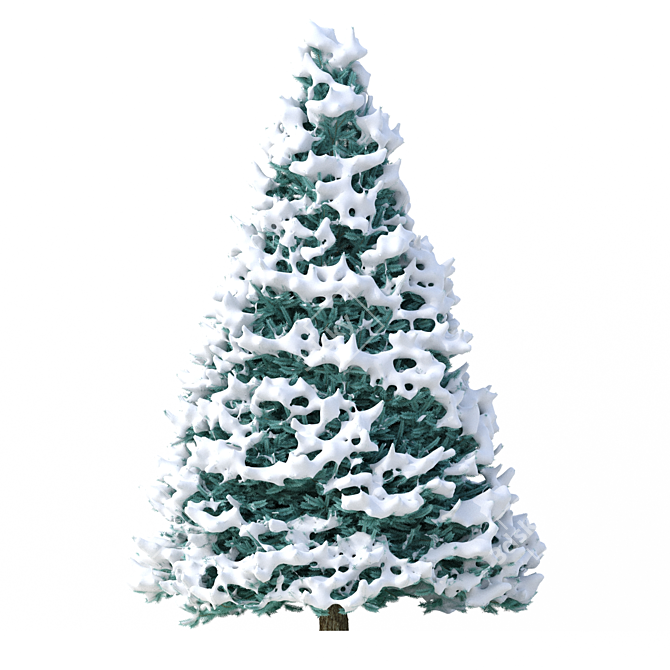 Winter Wonderland Fir Tree 3D model image 3