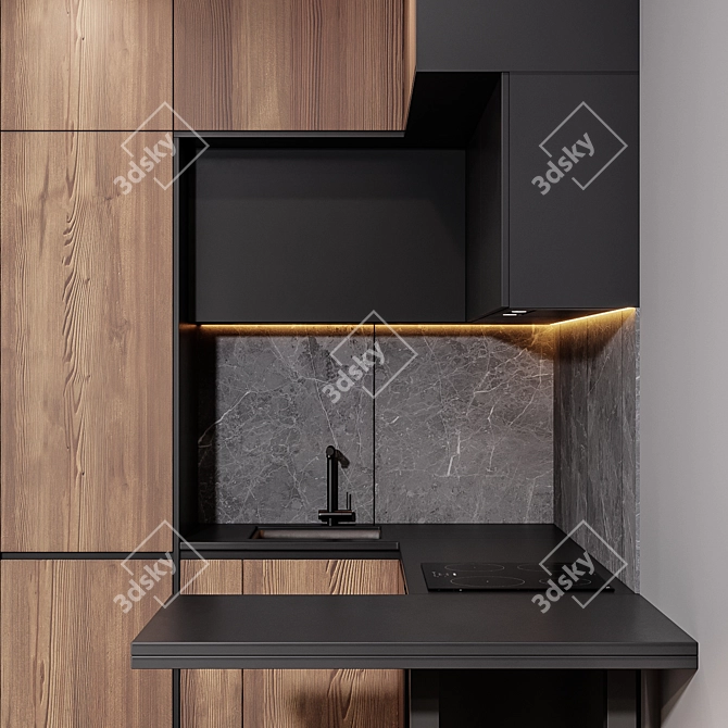 Modern Kitchen Organizer 3D model image 2