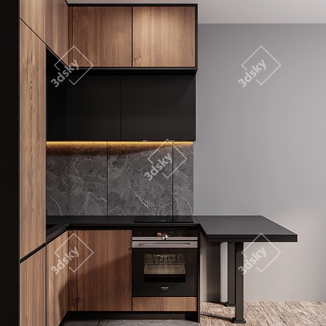 Modern Kitchen Organizer 3D model image 3