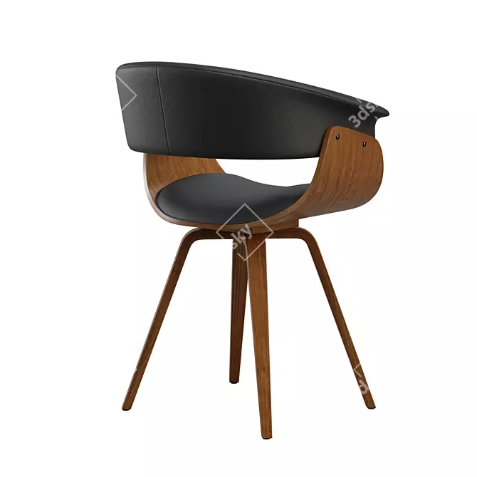 Stylish Schuyler25 Chair: Modern Comfort 3D model image 2