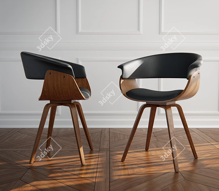 Stylish Schuyler25 Chair: Modern Comfort 3D model image 6
