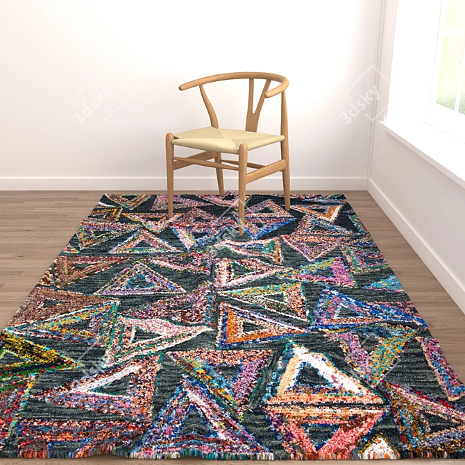 Premium Collection: Versatile & Stylish Rugs 3D model image 4