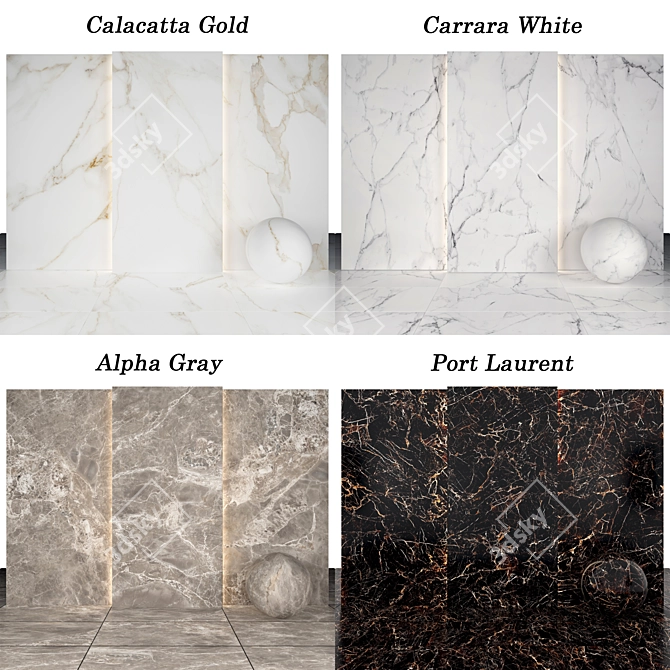 Luxury Marble Collection 3D model image 2