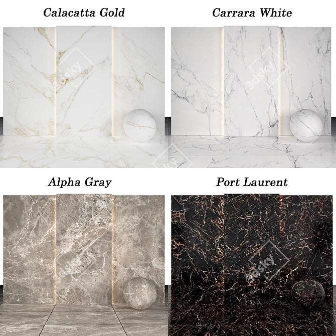 Luxury Marble Collection 3D model image 3