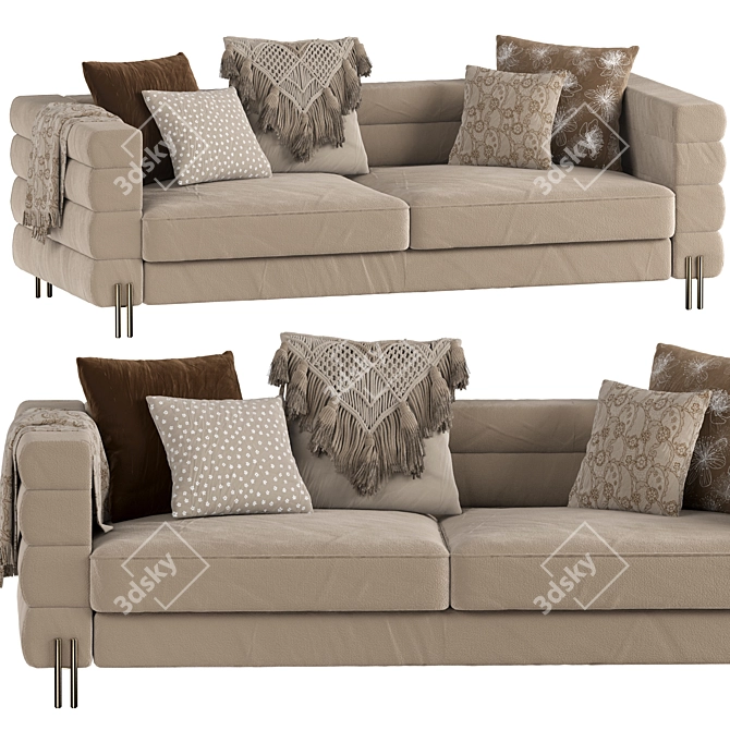 York Sofa: Stylish Comfort for Your Home 3D model image 8