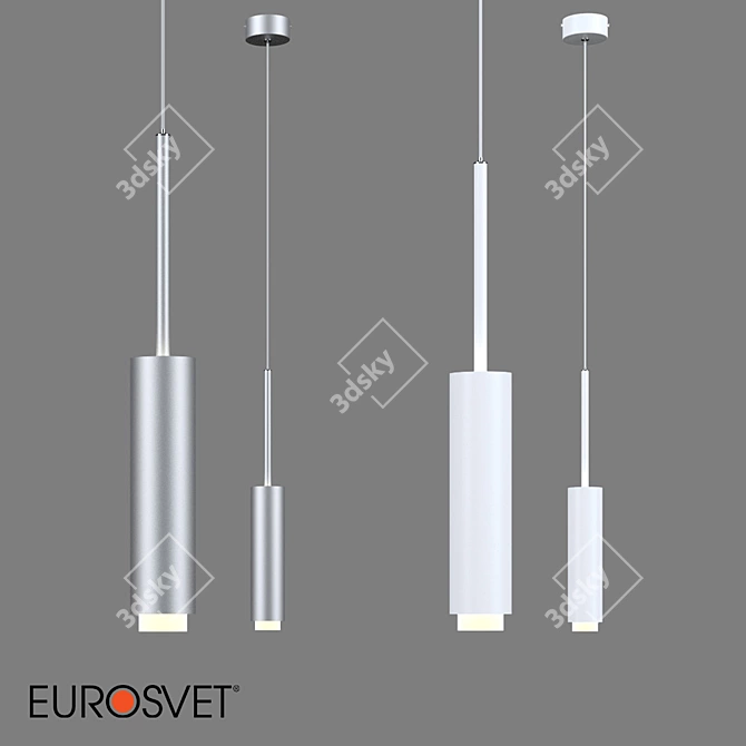 Dante LED Suspended Luminaire 3D model image 1