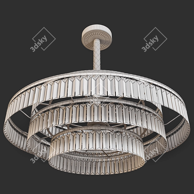 Elegant 3D Ceiling Light 3D model image 4