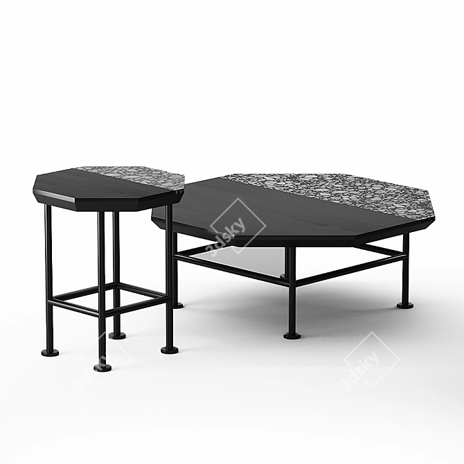 Sleek Ringo Table: Compact and Stylish 3D model image 3