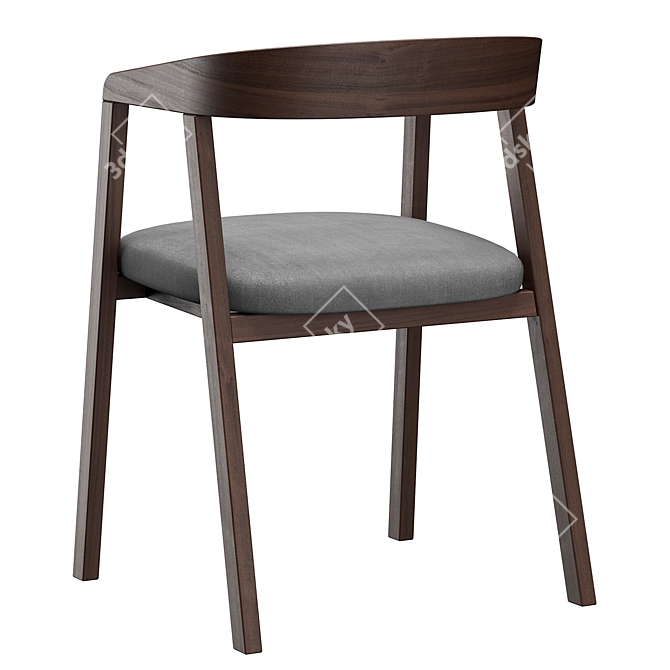 Placido Carver Chair: Sleek and Stylish 3D model image 2