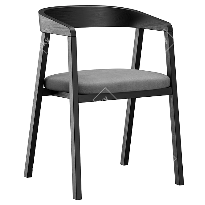 Placido Carver Chair: Sleek and Stylish 3D model image 5