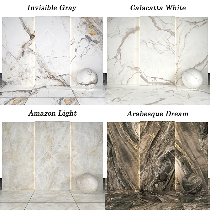 Luxury Marble Collection 3D model image 2